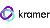 Kramer logo representing AV integration and control system partner with open architecture