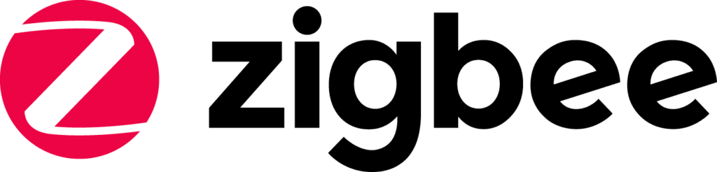 Zigbee logo representing wireless communication protocol for smart home and IoT devices