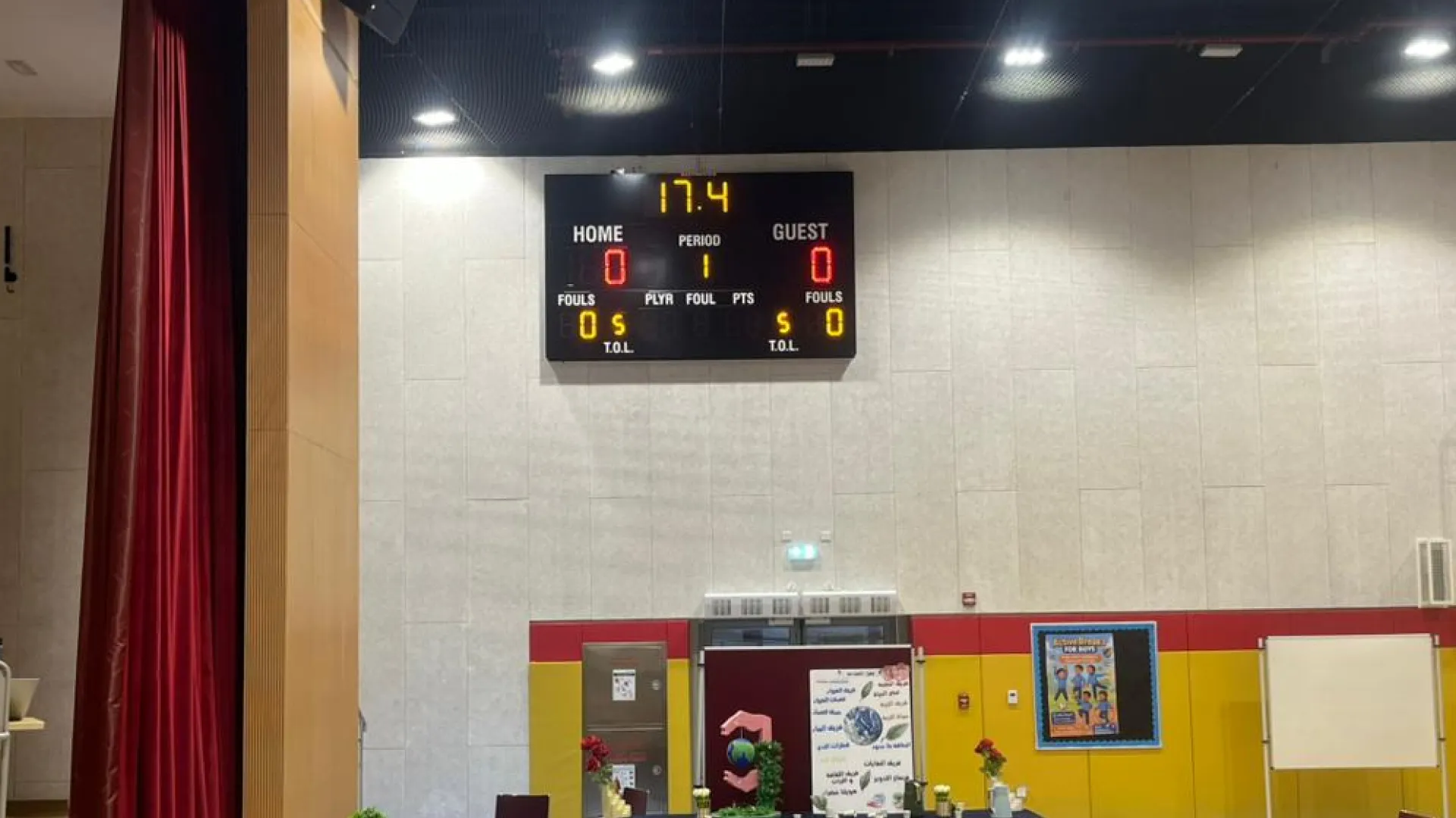 adek future school digital scoreboard installation abu dhabi
