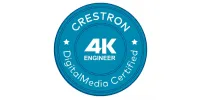 Crestron DMC 4K engineer certification logo showcasing Oxford Integration expertise in 4K digital media engineering and system implementation