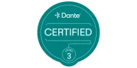 Dante level 3 certification logo showing Oxford Integration expertise in advanced audio networking and digital signal routing