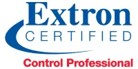 Extron control professional certification logo highlighting Oxford Integration advanced skills in control programming and AV system management