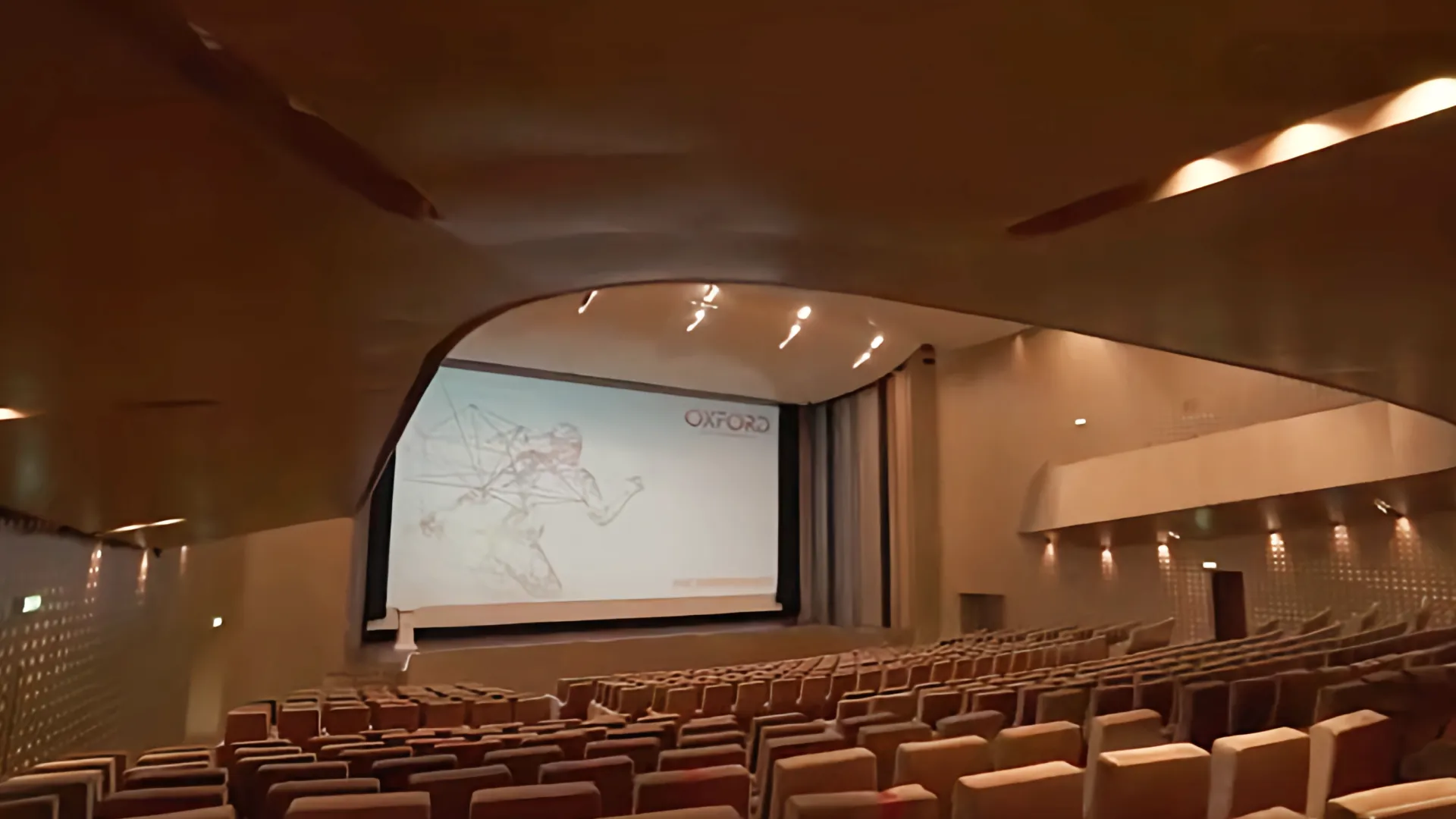 Featured image of Zayed University auditrium highlighting the scope and scale of work for case study of Oxford Integration