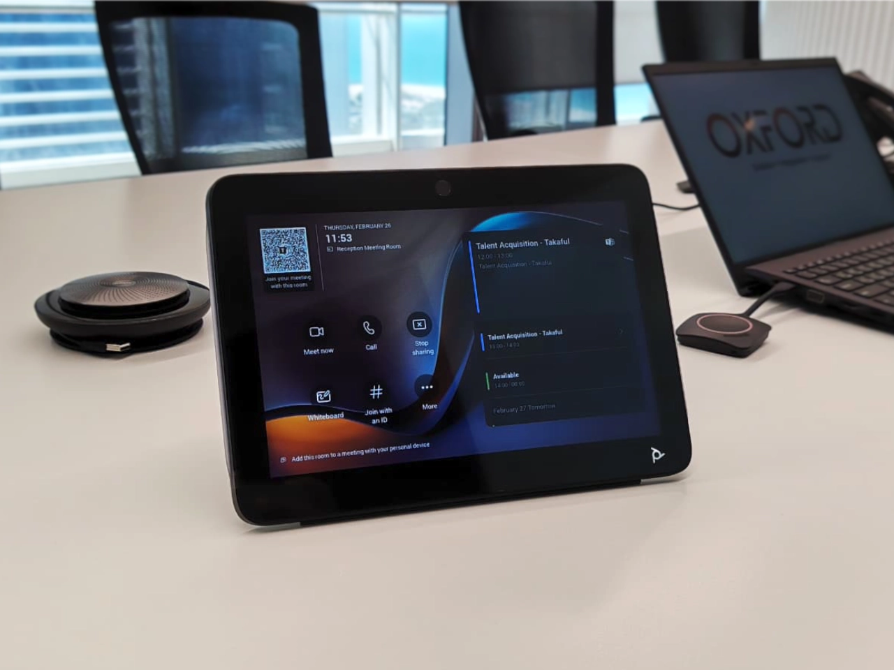 Abu Dhabi National Takaful Co. Psc Meeting Room Av Systems 12 Takaful-control-panel-av-solutions-oxford-integration-case-study