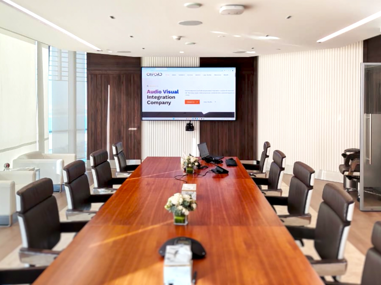 boardroom meeting room solutions av takaful oxford integration case study