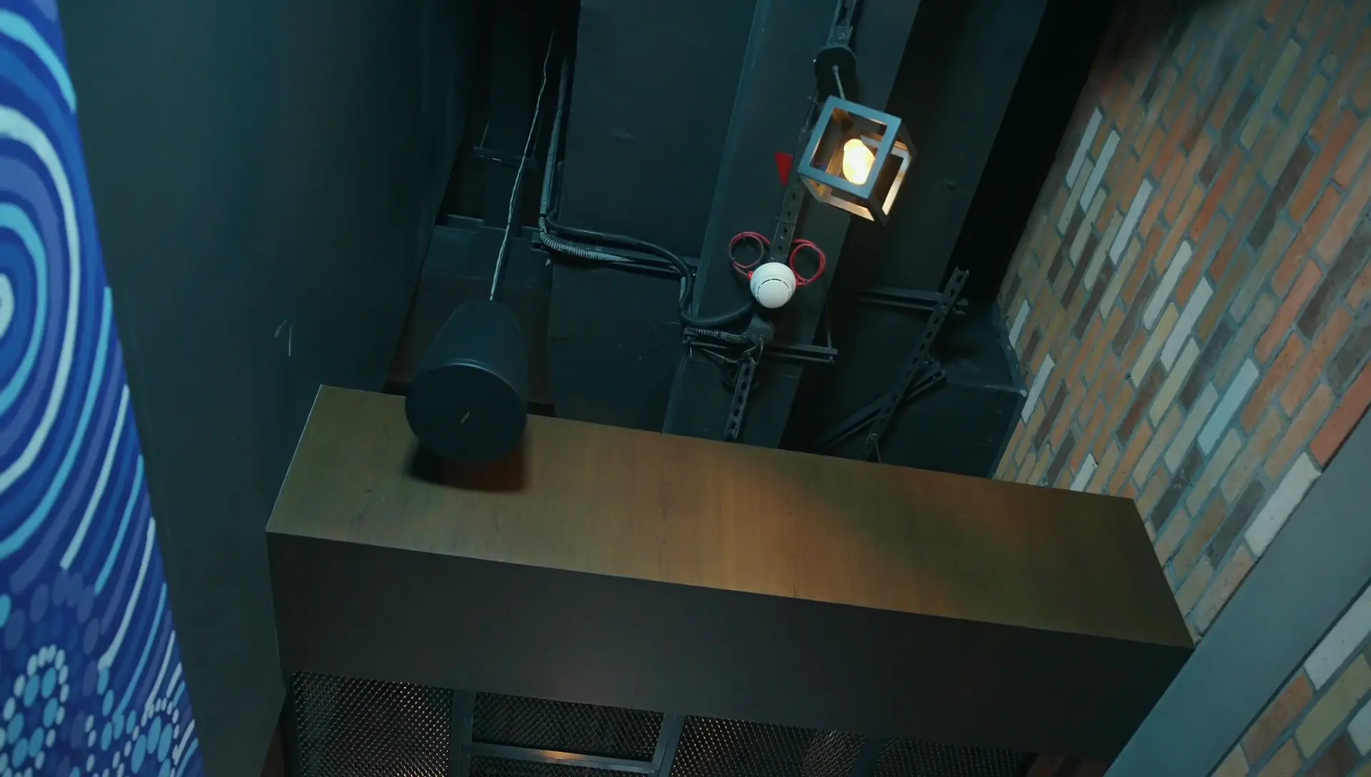 Premium Restaurant Bgm System With Zone Control For Keg Room, Abu Dhabi 11 ose DM5P pendant loudspeaker integrated by Oxford Integration into the interior of KEG Room Restaurant Abu Dhabi