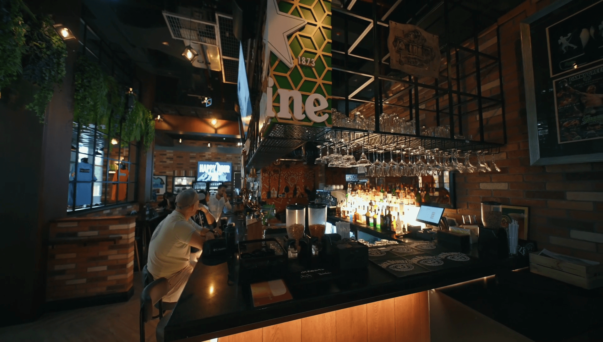 Featured image of the Keg Room interrior highlighting the scope of work done by Oxford Integration on this case study