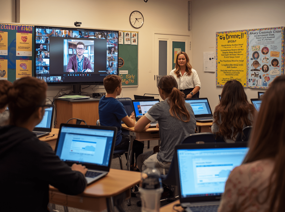 Video Conferencing for Hybrid Classrooms