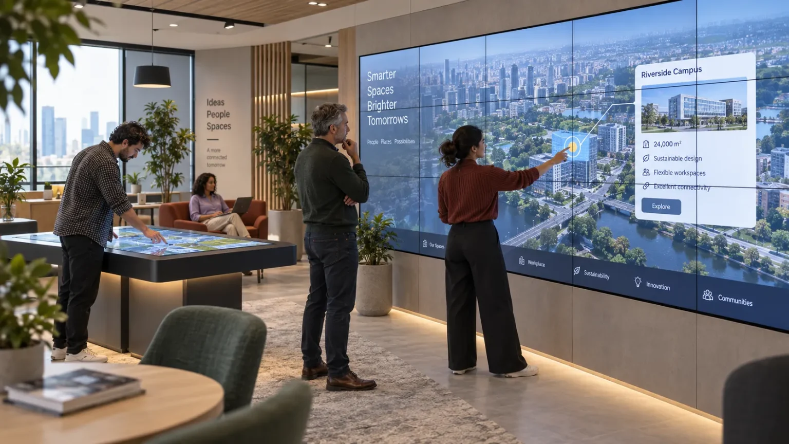 Touchscreen LCD Video Walls