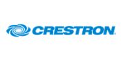 Crestron logo representing a leading brand in automation and control systems integrated by Oxford Integration